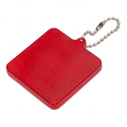 SQUARE REFLECT key ring,  red - R73164.08