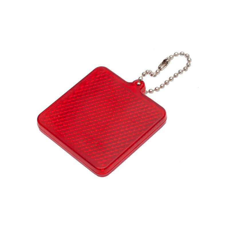 SQUARE REFLECT key ring,  red - R73164.08