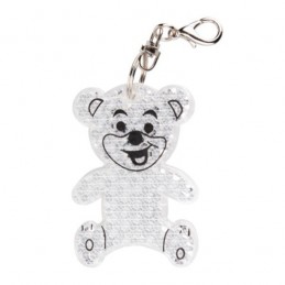 TEDDY RING reflective key ring,  transparent - R73235.06