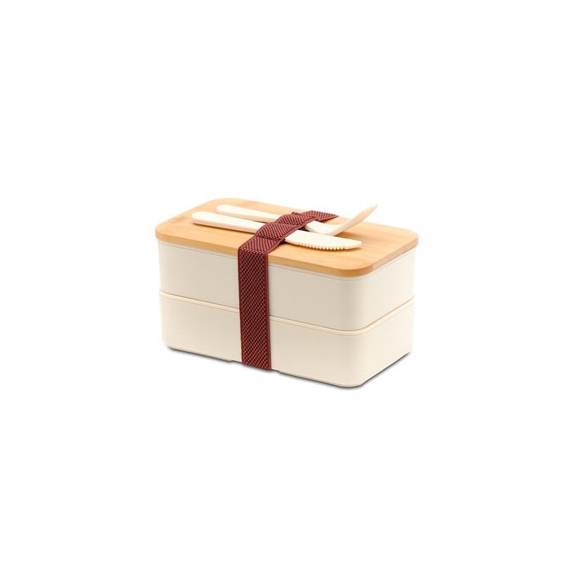 MACHICO double lunch box, beige - R08439.13