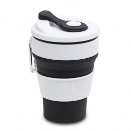 FLEXI folding silicone mug 350 ml, black - R08258.02