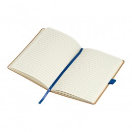 Caiet cu coperta din bambus file liniate, Albastru - 2377404