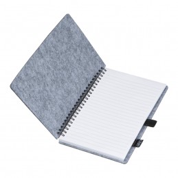 Carnetel A5 Caiet cu pâslă RPET, Gri - 2374407