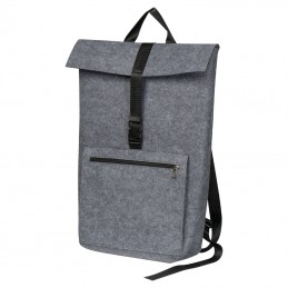 Rucsac laptop Birmingham din pâslă reciclat, Gri - 372107