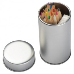 Set creioane în cutie metalică, Gri-Argintiu - 1357907
