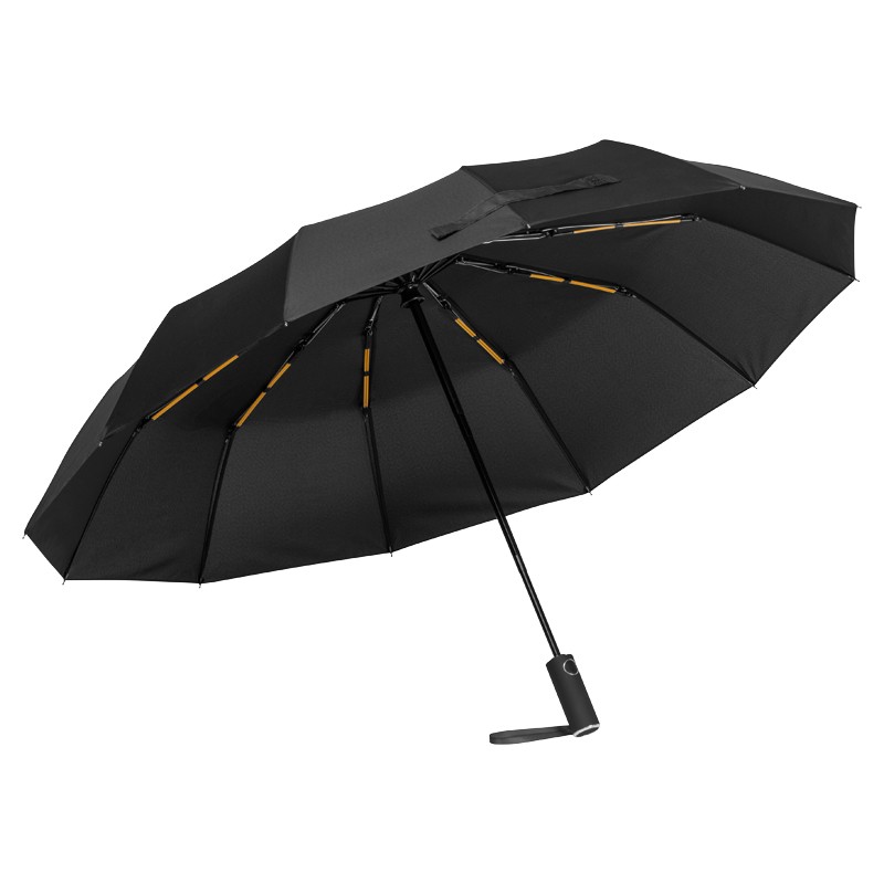 Umbrelă automată Omaha, Negru - 381903