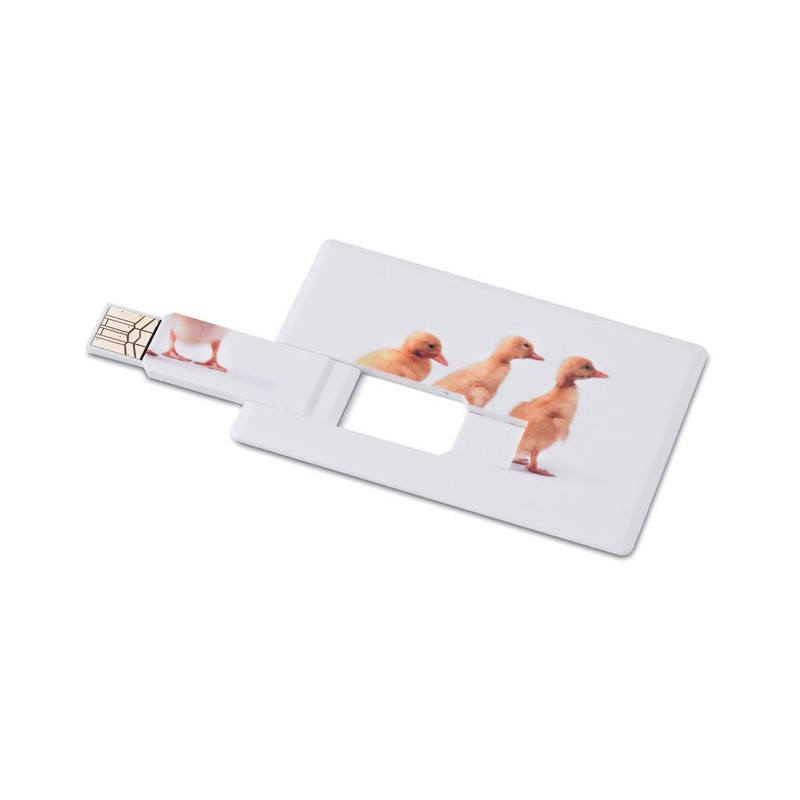 Creditcard. USB flash 4GB, MO1059a-06-4GB - White