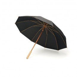 Umbrelă din RPET/bambus 23,5 in, MO6967-03 - Black