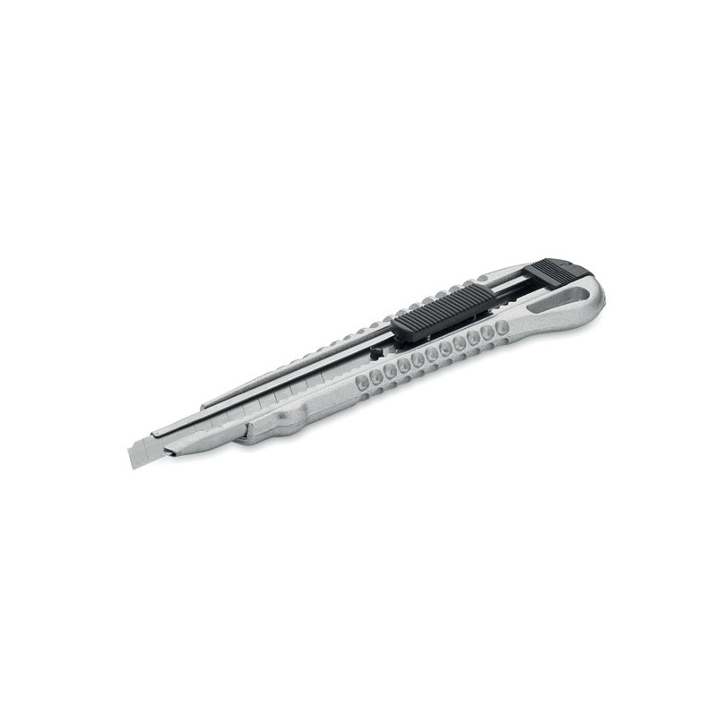 Cuțit retractabil din aluminiu, MO2138-14 - Silver