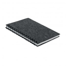 Notebook A5 RPET cu copertă din, MO6964-15 - Dark Grey