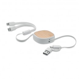 Cablu USB de încărcare retractabil, MO2146-06 - White