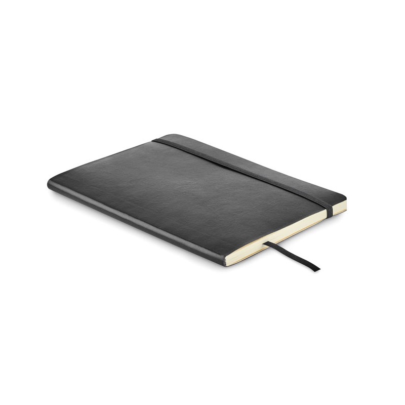 Caiet A5 reciclat pagini liniate, MO2118-03 - Black