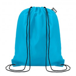 Sac cu cordon 190T RPET, MO9440-12 - Turquoise