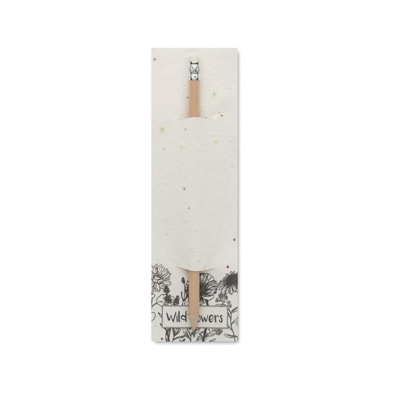 Creion natural în etui cu semin, MO2257-06 - White Creion natural în etui cu semin, MO2257-06 - White