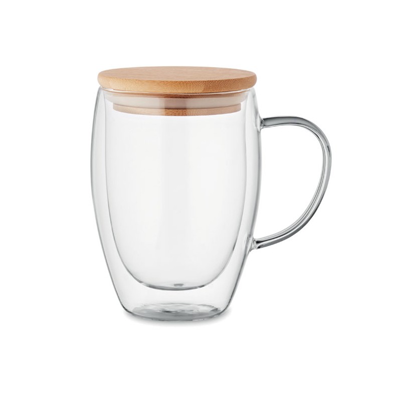 Cană borosilicat cu perete dublu, MO2199-22 - Transparent