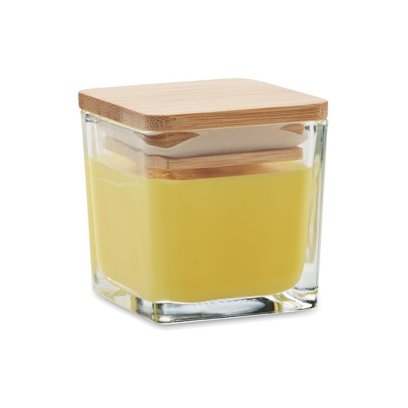 Lumânare parfumată pătrată 50gr, MO2235-08 - Yellow