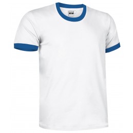 Collection t-shirt COMBI, white-royal blue - 160g