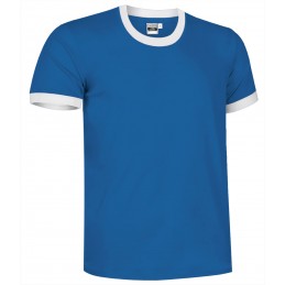 Collection t-shirt COMBI, royal blue-white - 160g