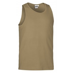 Top t-shirt ATLETIC, kamel brown - 160g