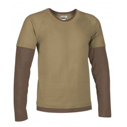 Collection t-shirt DENVER, kamel brown-chocolate brown - 160g