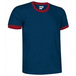 Collection t-shirt COMBI, orion navy blue-lotus red - 160g
