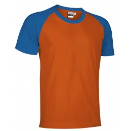 Collection t-shirt CAIMAN, orange party-royal blue - 160g