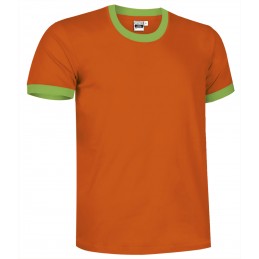 Collection t-shirt COMBI, orange party-apple green - 160g