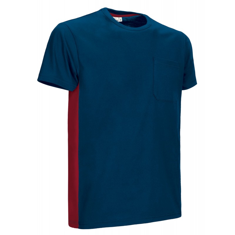 T-shirt THUNDER, orion navy blue-lotus red - 160g