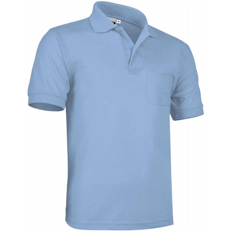 Top poloshirt HAWK, sky blue - 220g