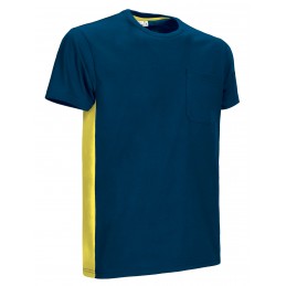 T-shirt THUNDER, orion navy blue-lemon yellow - 160g