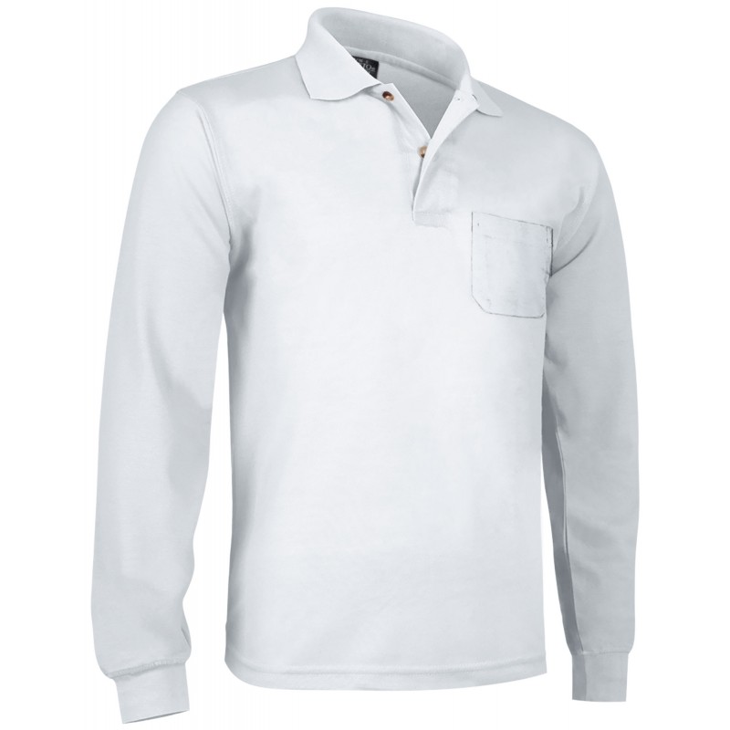 Top poloshirt BREDA, white - 220g