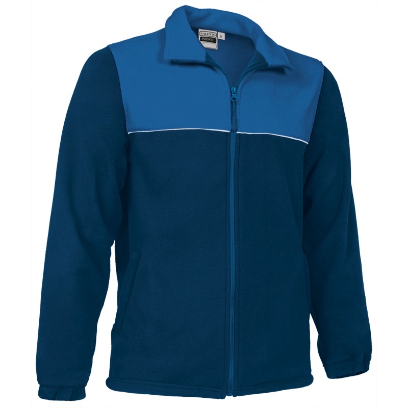 Fleece jacket PACIFIC, orion navy blue-royal blue-white - 300g