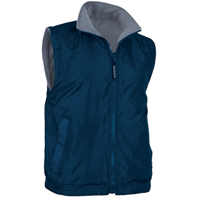 Reversible vest ASPEN, orion navy blue-smoke grey - 220G