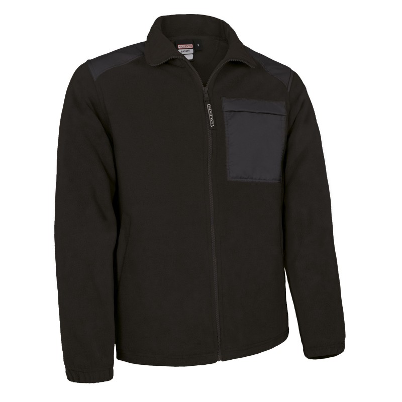 Fleece jacket BASSET, black - 300g