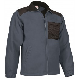 Fleece jacket NEVADA, grey cement-black - 400g