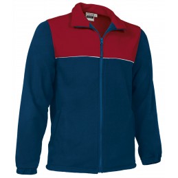 Fleece jacket PACIFIC, orion navy blue-lotus red-white - 300g