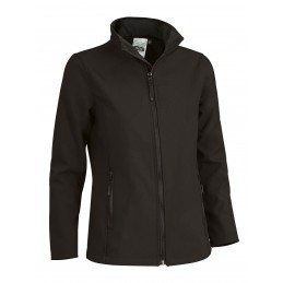 Softshell jacket CECILE, black - 350g