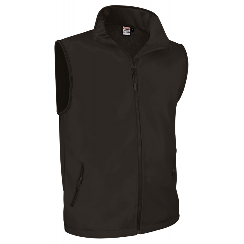 Softshell vest TUNDRA, black - 350g