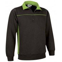 Sweatshirt THUNDER, black-green apple - 300g