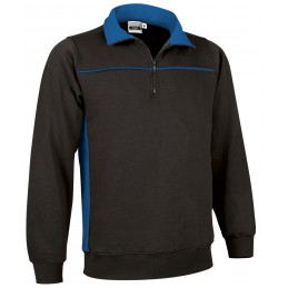Sweatshirt THUNDER, black-royal blue - 300g