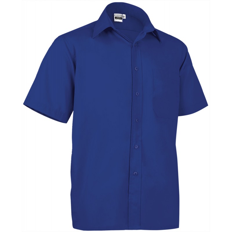 Short sleeve shirt OPORTO, blue blue - 120g