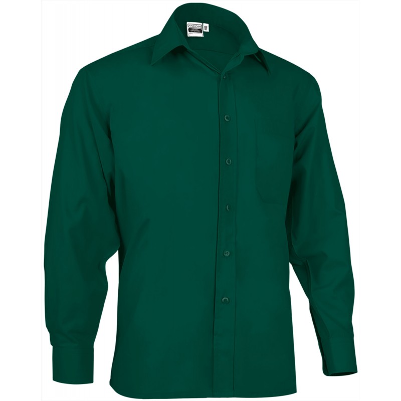 Long sleeve shirt OPORTO, bottle green - 120g
