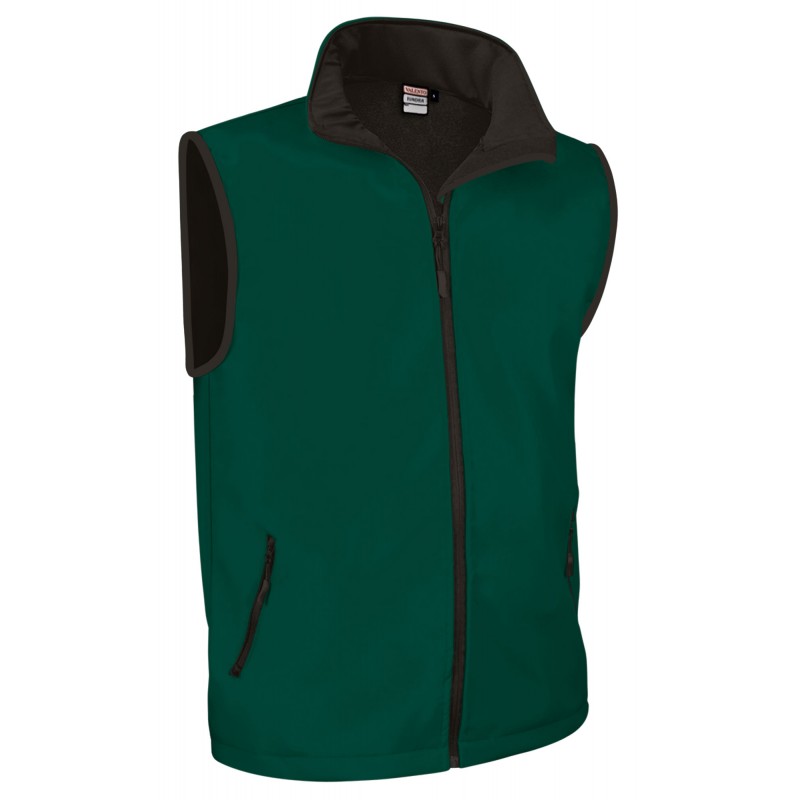 Softshell vest TUNDRA, bottle green - 350g