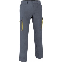 Trousers THUNDER, cement grey-lemon yellow - xgmp