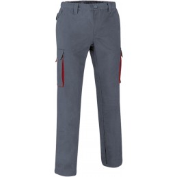 Trousers THUNDER, cement grey-lotto red - xgmp