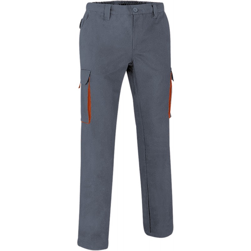 Trousers THUNDER, cement grey-orange party - xgmp