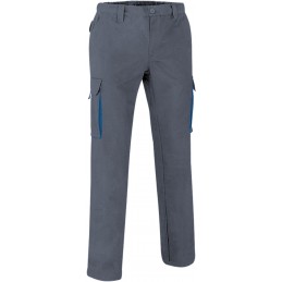 Trousers THUNDER, cement grey-royal blue - xgmp