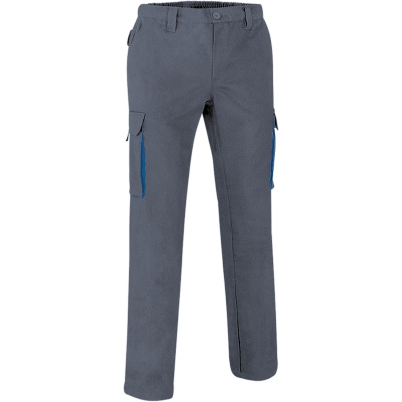 Trousers THUNDER, cement grey-royal blue - xgmp