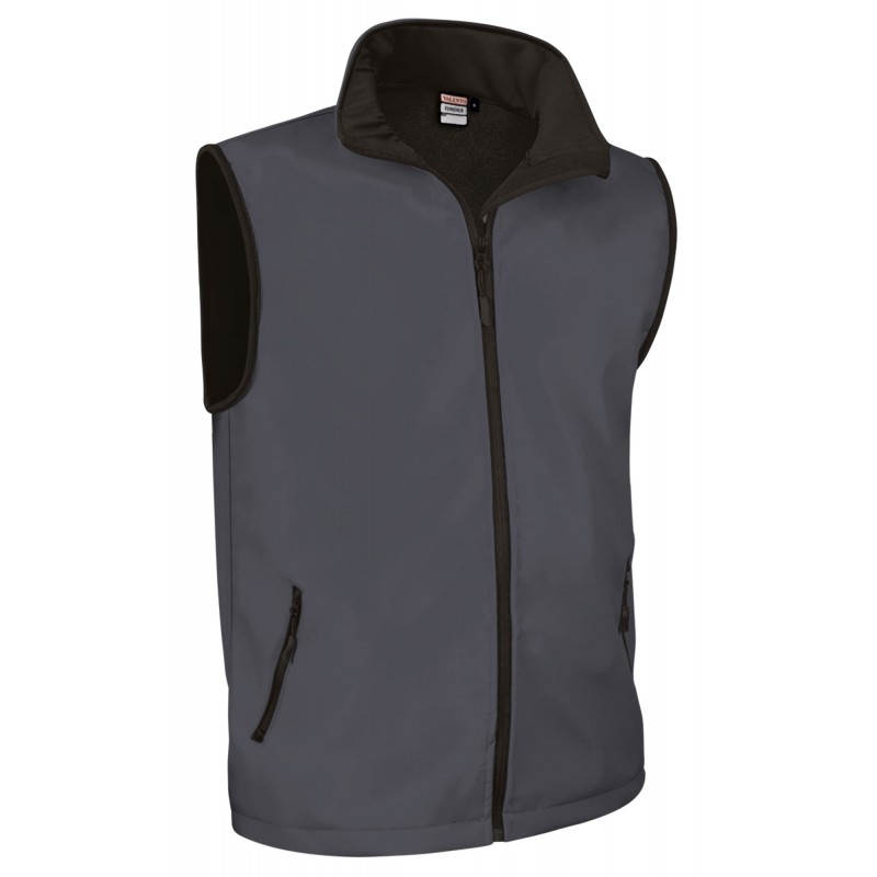 Softshell vest TUNDRA, charcoal grey - 350g
