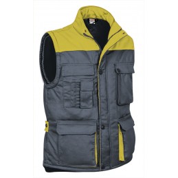 Vest THUNDER, cement grey-lemon yellow - 250g